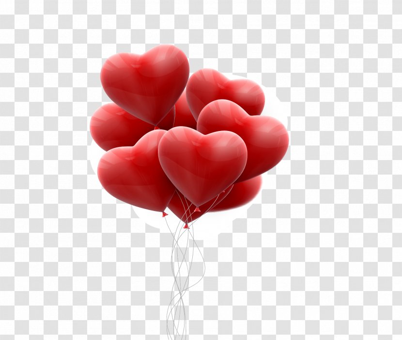 Heart Euclidean Vector Valentine's Day Illustration - Hot Air Balloon - Diagram Transparent PNG
