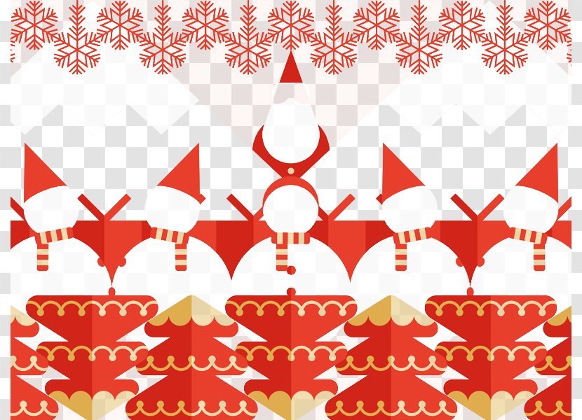 Christmas Tree Snow - Snowman And Trees Transparent PNG