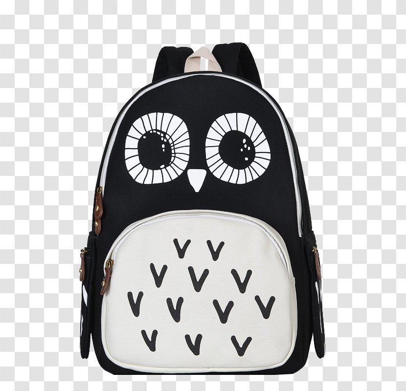Owl Backpack Satchel Handbag - White - Penguin Bags Transparent PNG