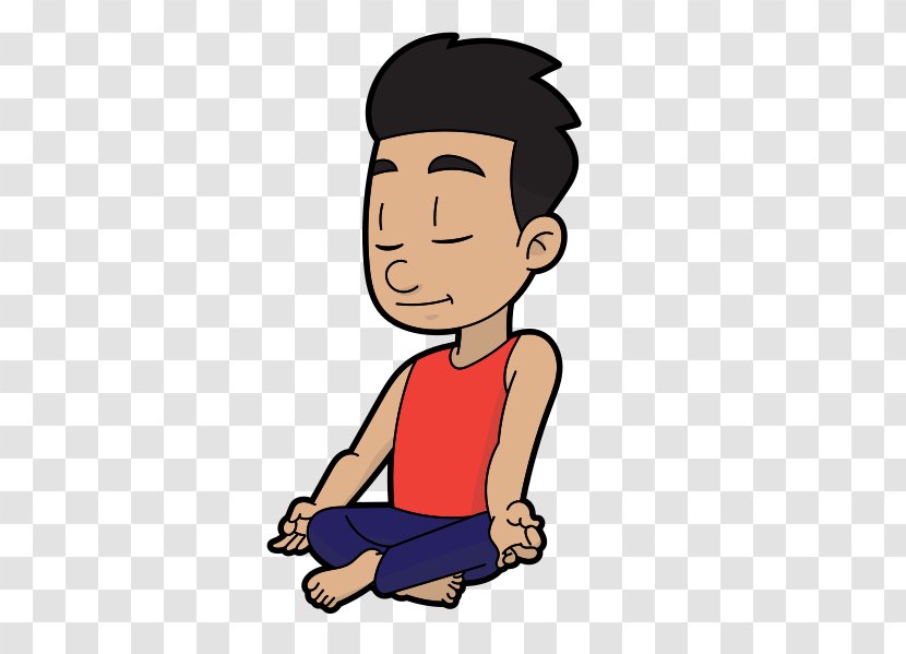 Meditation Animated Cartoon Image - Thumb - Boy Meditating Transparent PNG