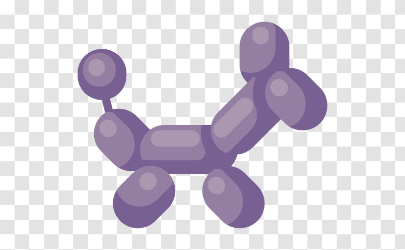 Balloon Dog Modelling Party - Purple Transparent PNG
