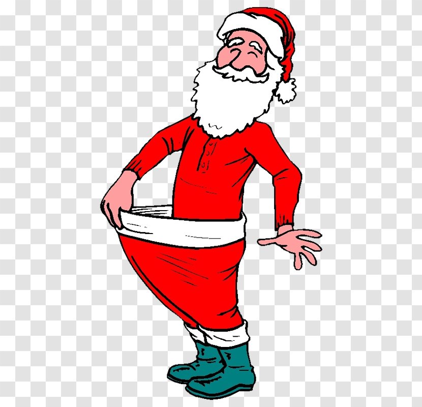 Santa Claus Weight Loss Exercise Training Clip Art - Wc Transparent PNG