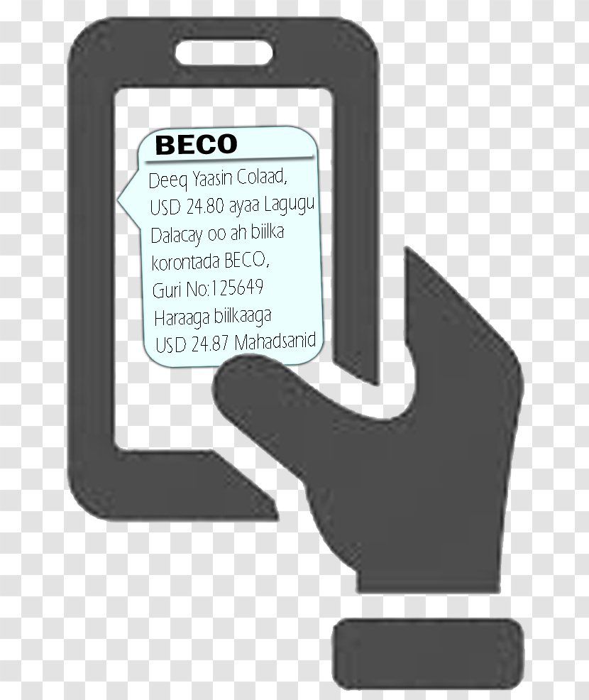 Invoice SMS Electronic Bill Payment Text Messaging - Hand Holding Phone Transparent PNG