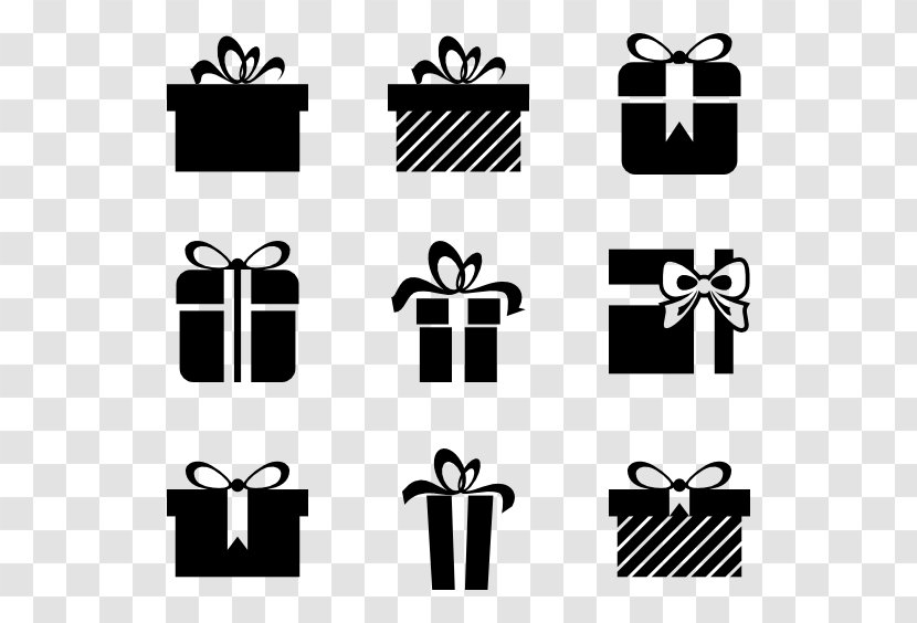 Gift-icon - Area - Monochrome Photography Transparent PNG