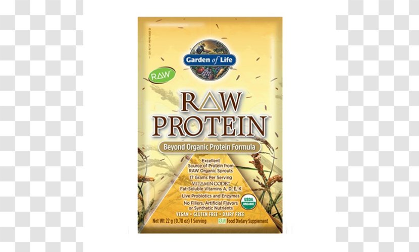 Dietary Supplement Raw Foodism Protein Bodybuilding - Garden Of Life - In Uruguay Transparent PNG