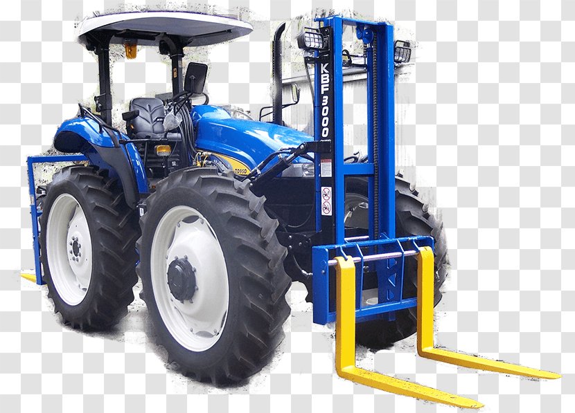 Tractor Forklift Three-point Hitch Skid-steer Loader Heavy Machinery - Automotive Tire Transparent PNG