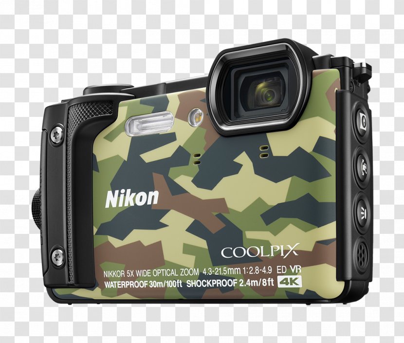Point-and-shoot Camera Nikon COOLPIX W100 AW130 - Coolpix Series Transparent PNG