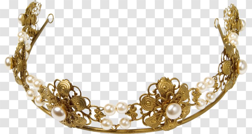 Earring Necklace Crown Diadem - Tiara Transparent PNG