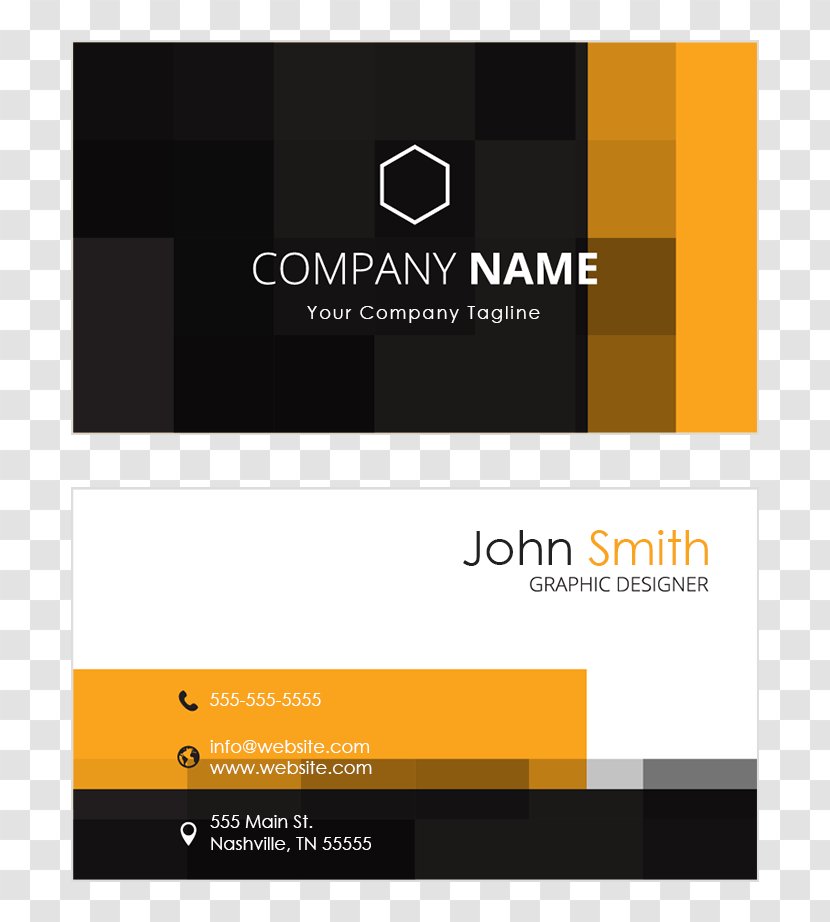 Logo Paper Business Card Design Visiting Cards - Credit Mock Transparent PNG