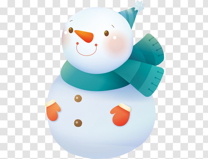 Snowman - Scarf - Drawing Transparent PNG