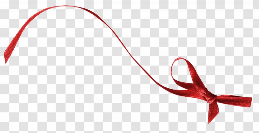 Line - Red - Bowknot Transparent PNG
