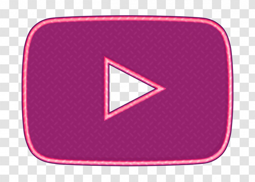 Line Icon Player Social - Pink - Symbol Logo Transparent PNG