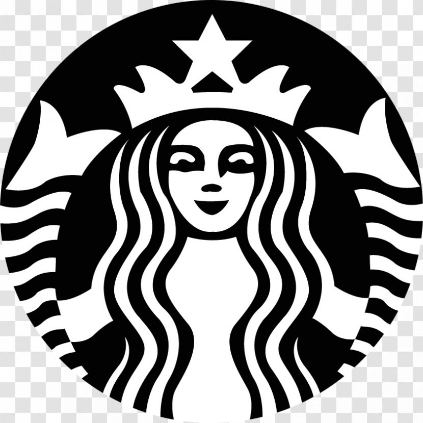 White Coffee Starbucks Tea Coffeehouse - Black Transparent PNG