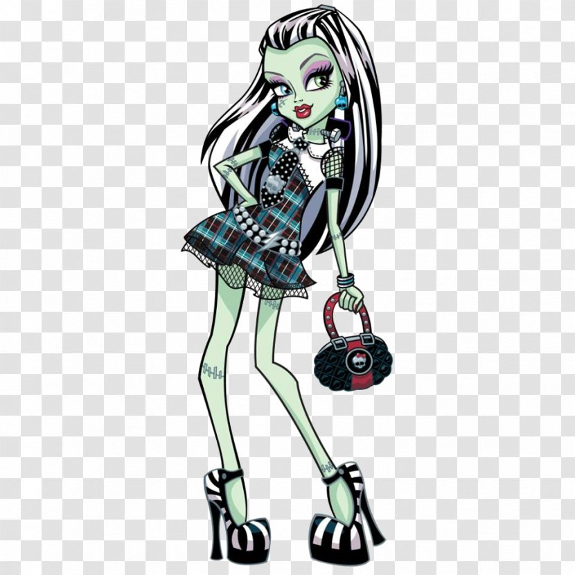 Frankie Stein Monster High Frankenstein Ghoul - Fashion Illustration Transparent PNG