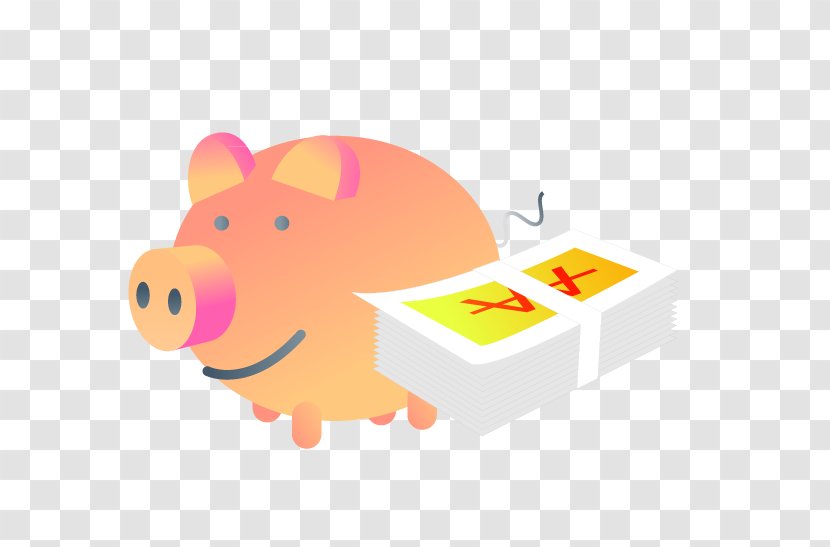 Finance Cash Piggy Bank Money - Snout - Cartoon Transparent PNG