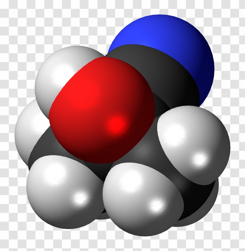 Acetone Cyanohydrin Methyl Methacrylate Space-filling Model - Molecule Transparent PNG