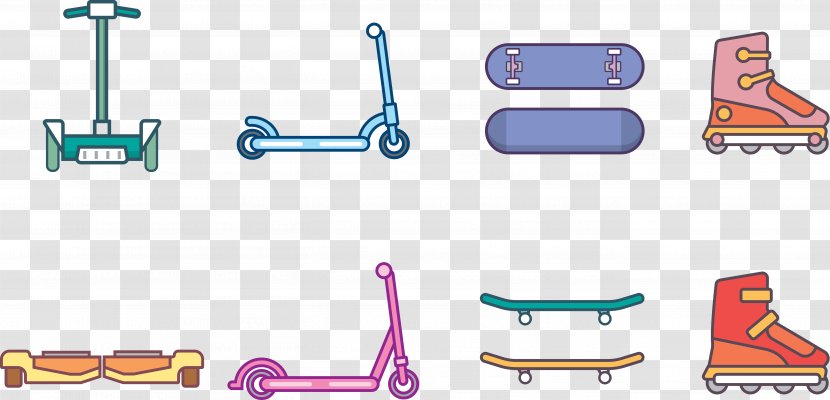 Euclidean Vector Icon - Skateboard - Scooter Transparent PNG