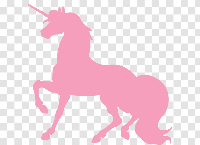 Invisible Pink Unicorn Silhouette Legendary Creature Clip Art - Pony Transparent PNG