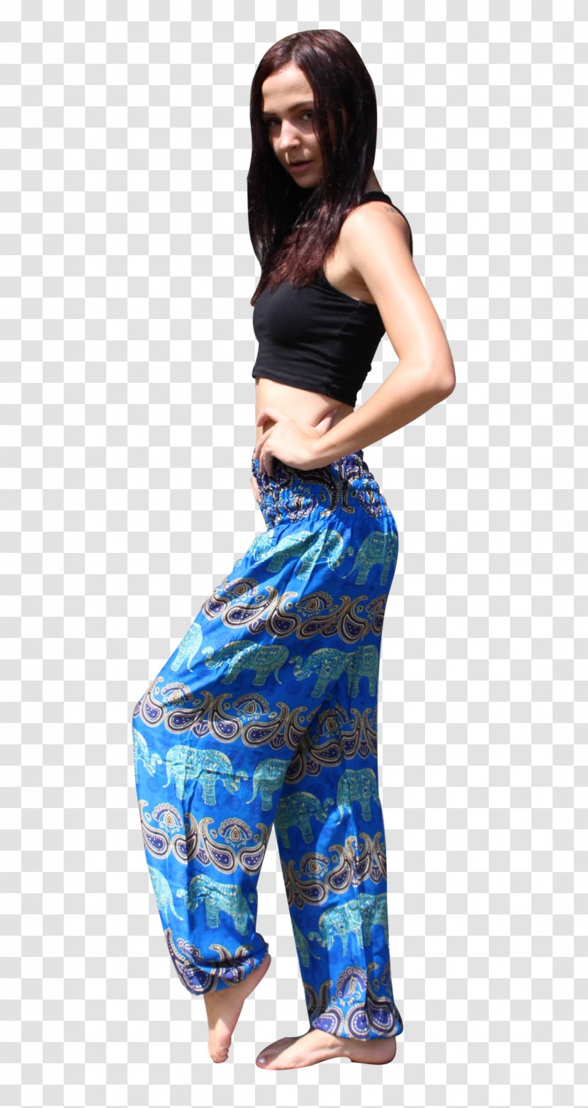Leggings Cobalt Blue Shoulder Waist - Yoga Pants Transparent PNG