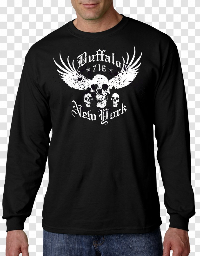 Long-sleeved T-shirt Crew Neck Sweater - Sleeve - Buffalo Ny Transparent PNG