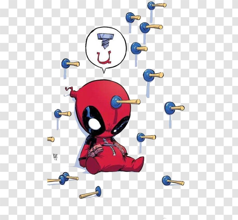 Spider-Man Iron Man Deadpool Marvel NOW! Comics - Skottie Young - Nailed On Strong Transparent PNG