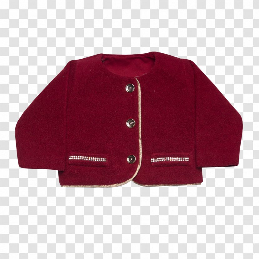 Sleeve Polar Fleece Sweater Jacket Outerwear - Red Transparent PNG