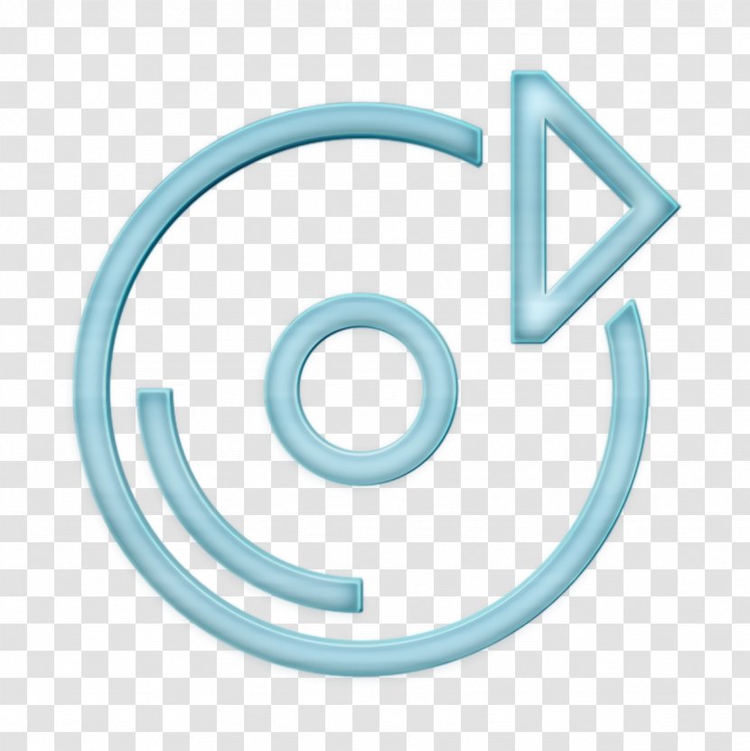 Cd Icon Dvd Fun - Turquoise - Symbol Transparent PNG