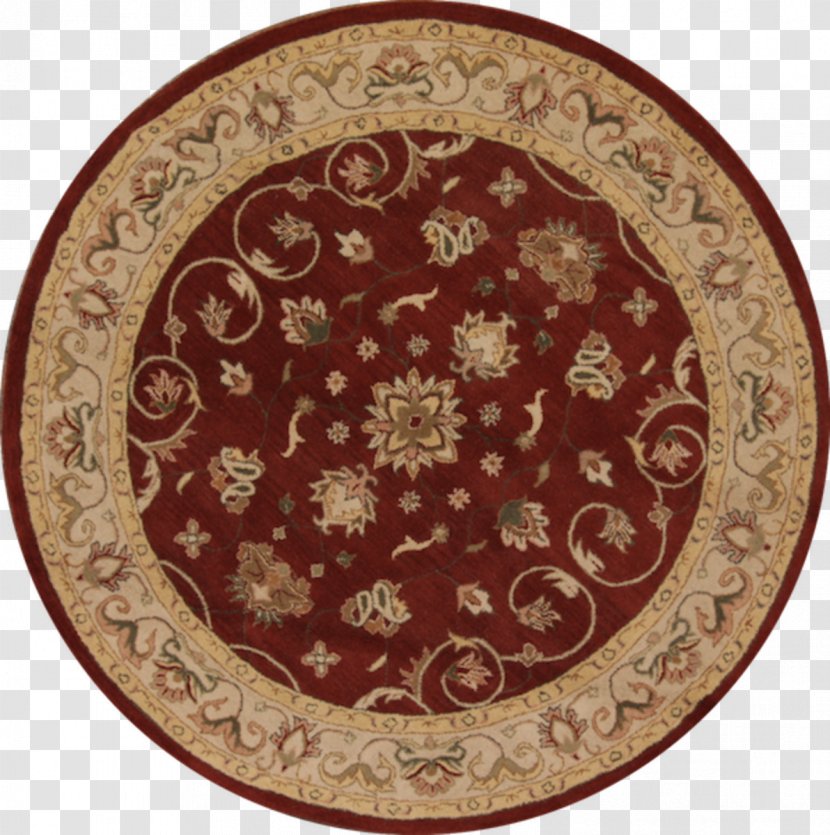 Agra Brown Ushak Carpet Red 8x8, Inc. - Oval - Rugs Transparent PNG