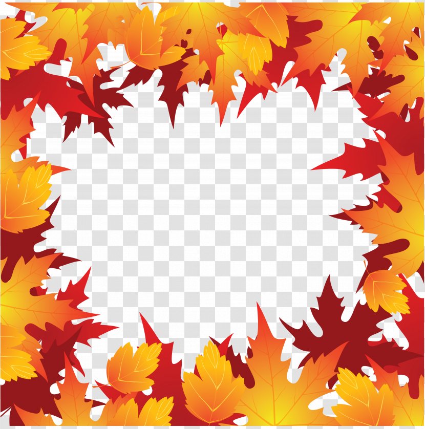 Maple Leaf Autumn Computer File - Picture Frame - Ring Transparent PNG