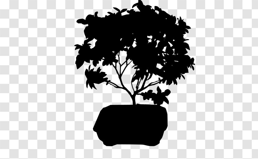 Tree Branch Silhouette - Blackandwhite Transparent PNG