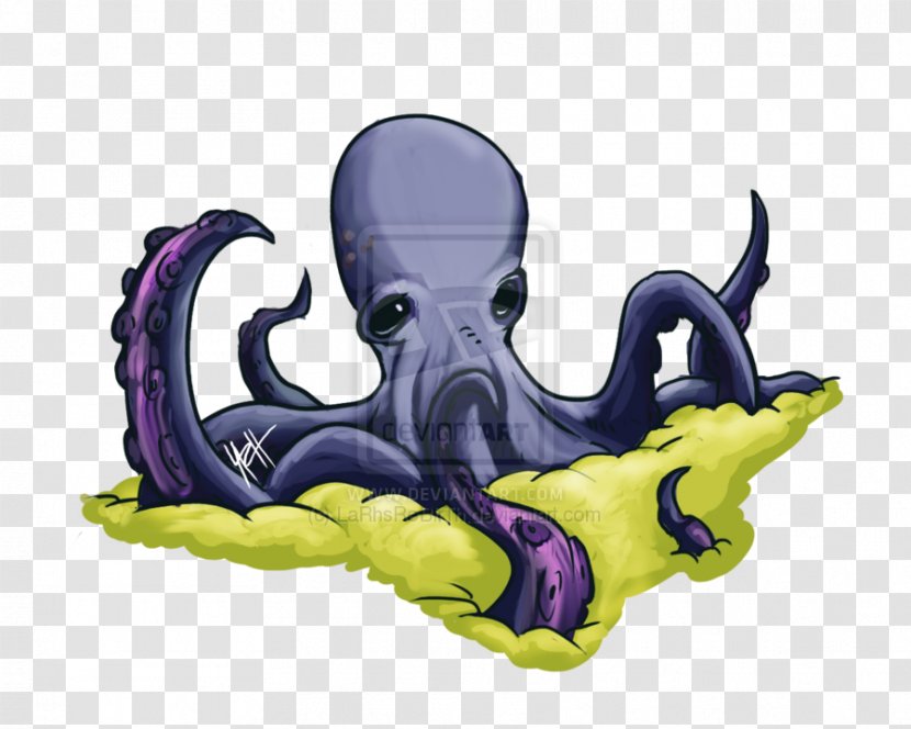 Octopus Cephalopod Cartoon Purple - Nature Sea Animals Transparent PNG