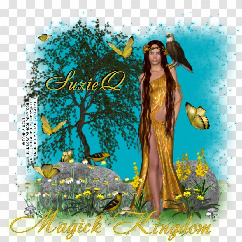 Album Cover Fairy Teal Poster Transparent PNG