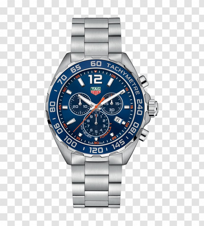 Formula One Chronograph TAG Heuer Watch Tachymeter - Luneta - Blue Tiger Mechanical Watches Male Table Transparent PNG