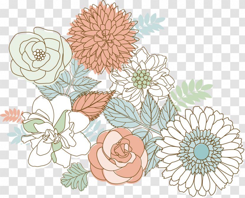 Hand-painted Flowers - Plant - Poster Transparent PNG