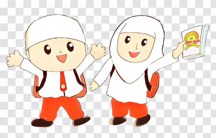 Cartoon Muslim Clip Art Drawing School - Fictional Character Transparent PNG