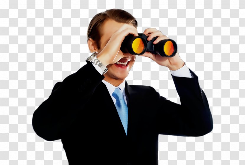 Binoculars Alcohol Businessperson Drinking White-collar Worker - Watercolor - Private Investigator Whitecollar Transparent PNG
