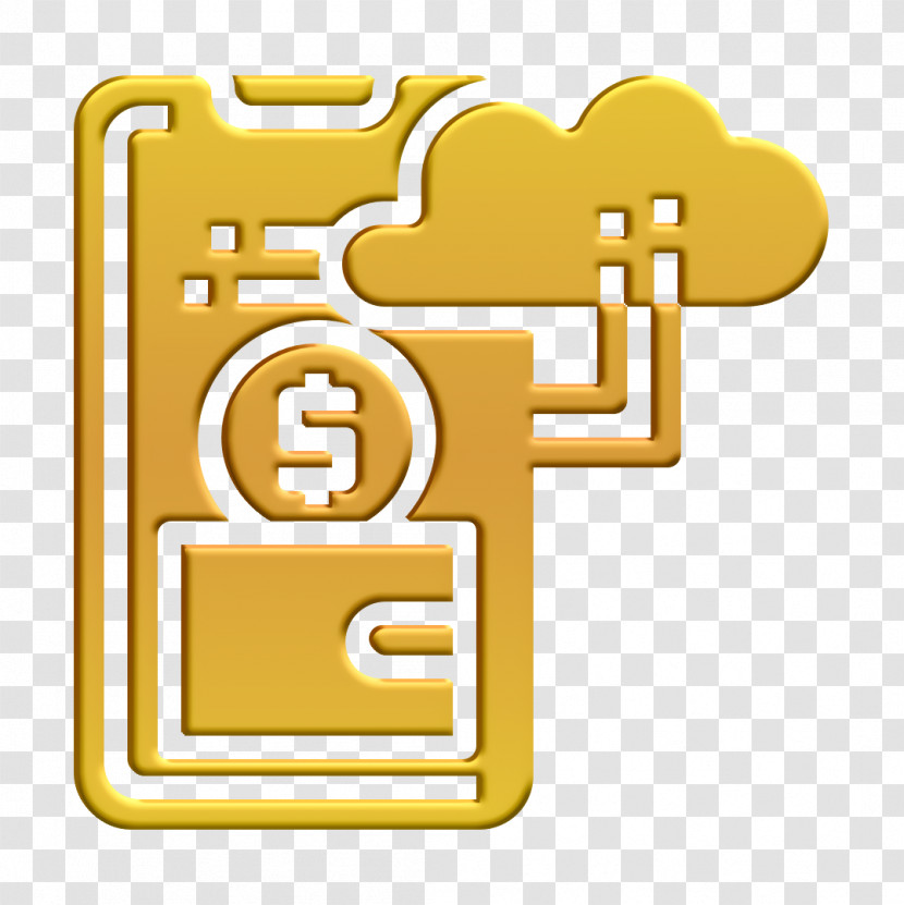 Cashless Icon Dollar Coin Icon Fintech Icon Transparent PNG