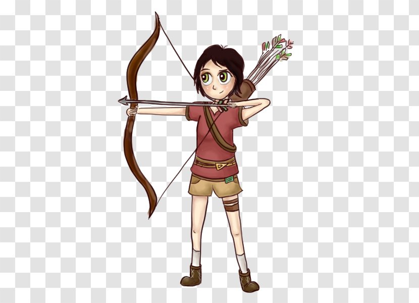 Longbow Bowyer Cartoon Ranged Weapon - Watercolor - Spear Transparent PNG