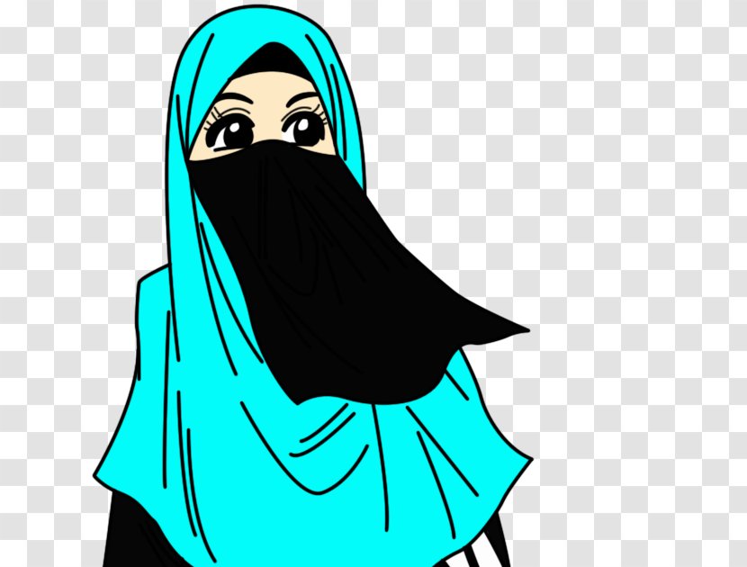 Muslim Hijab Dawah Woman - Intimate Parts In Islam - Kartun Muslimah Transparent PNG