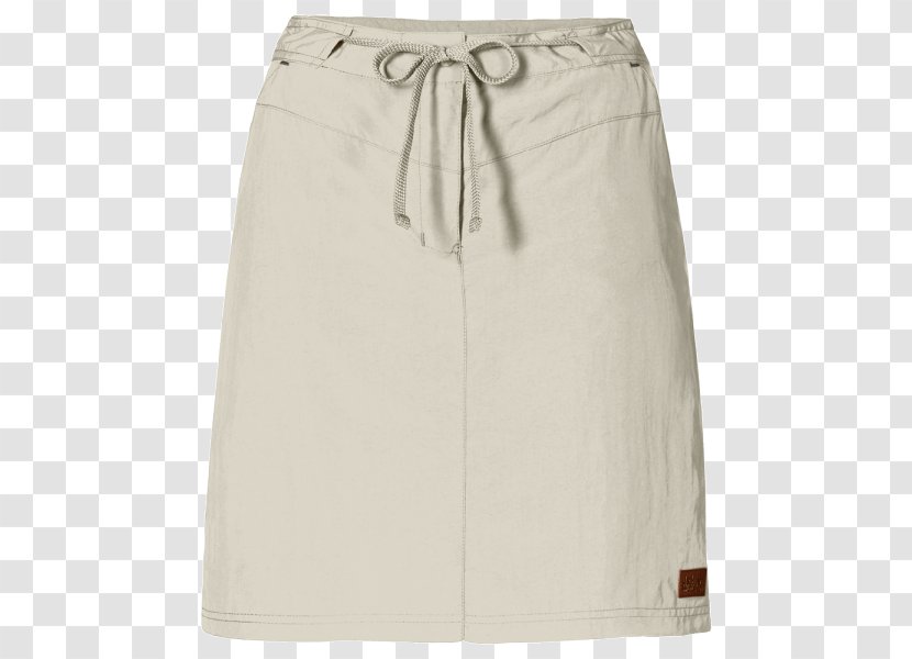 Skort Skirt Clothing Pants Broekrok - Jack Wolfskin - White Sand Transparent PNG