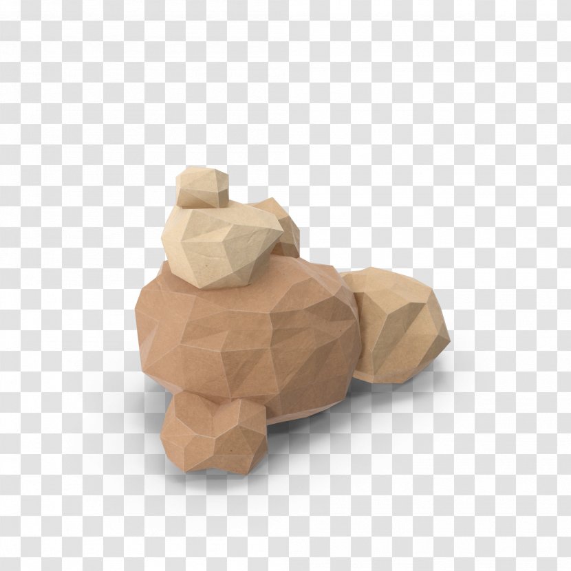 Low Poly Rock 3D Computer Graphics - Polygon Transparent PNG