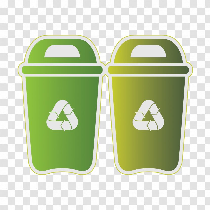 Waste Container Recycling Clip Art - Green - Trash Can Transparent PNG