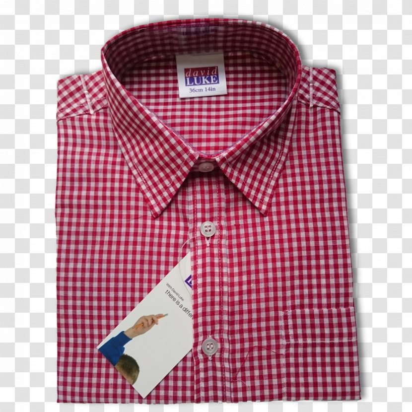 T-shirt Sleeve Red Check - Pocket - Gingham Checks Transparent PNG