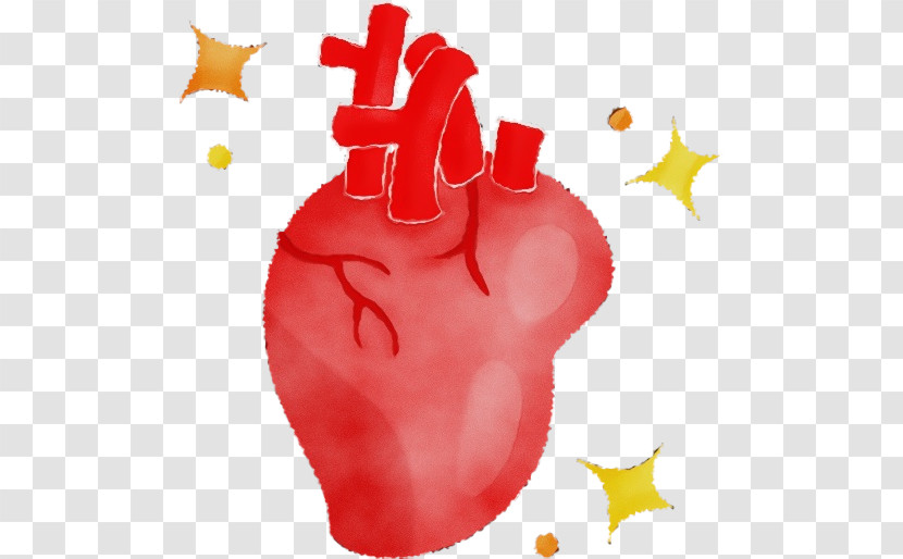 Red Heart Hand Finger Thumb Transparent PNG