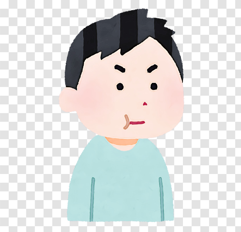 Cartoon Facial Expression Nose Cheek Child Transparent PNG
