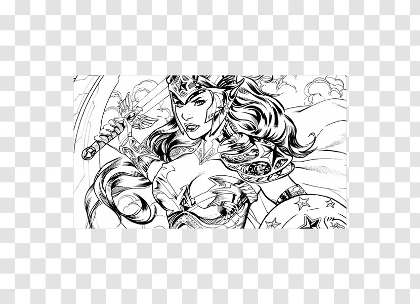 Wonder Woman Harley Quinn Coloring Book Doomsday Superman - Drawing - Comic Transparent PNG