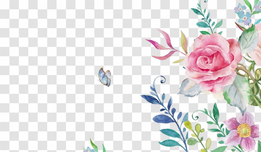 Woman - Floristry - Women Hand-painted Flowers Transparent PNG
