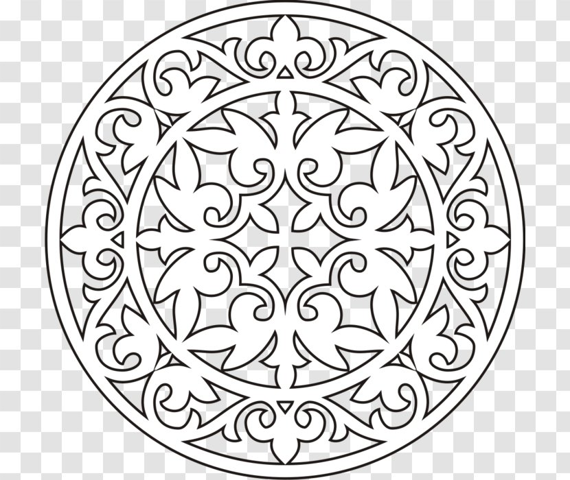 Coloring Book Mandala Carnival Drawing Ornament - Line Art Transparent PNG