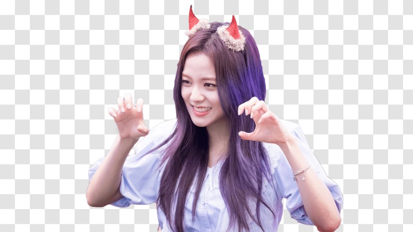 Long Hair FAKE LOVE Bundang Coloring - Silhouette - Jisoo Blackpink Transparent PNG