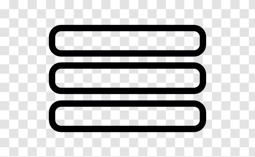Hamburger Button Line Parallel Symbol Transparent PNG